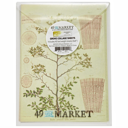 49 And Market Color Swatch: Grove Collage Sheets 6"x8" - 40 Pcs