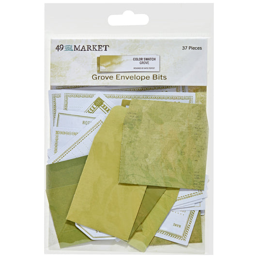 49 And Market Color Swatch: Grove Envelope Bits - 37 Pcs