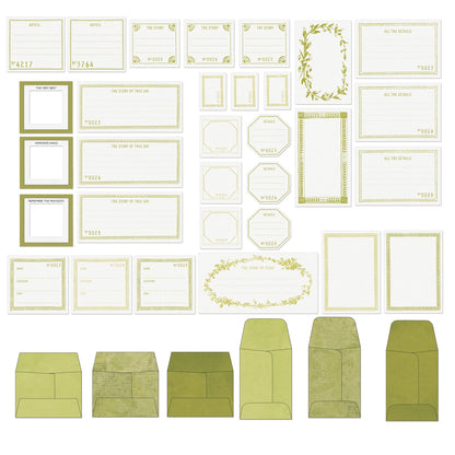49 And Market Color Swatch: Grove Envelope Bits - 37 Pcs