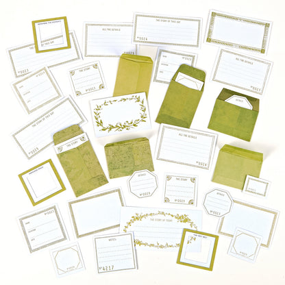 49 And Market Color Swatch: Grove Envelope Bits - 37 Pcs
