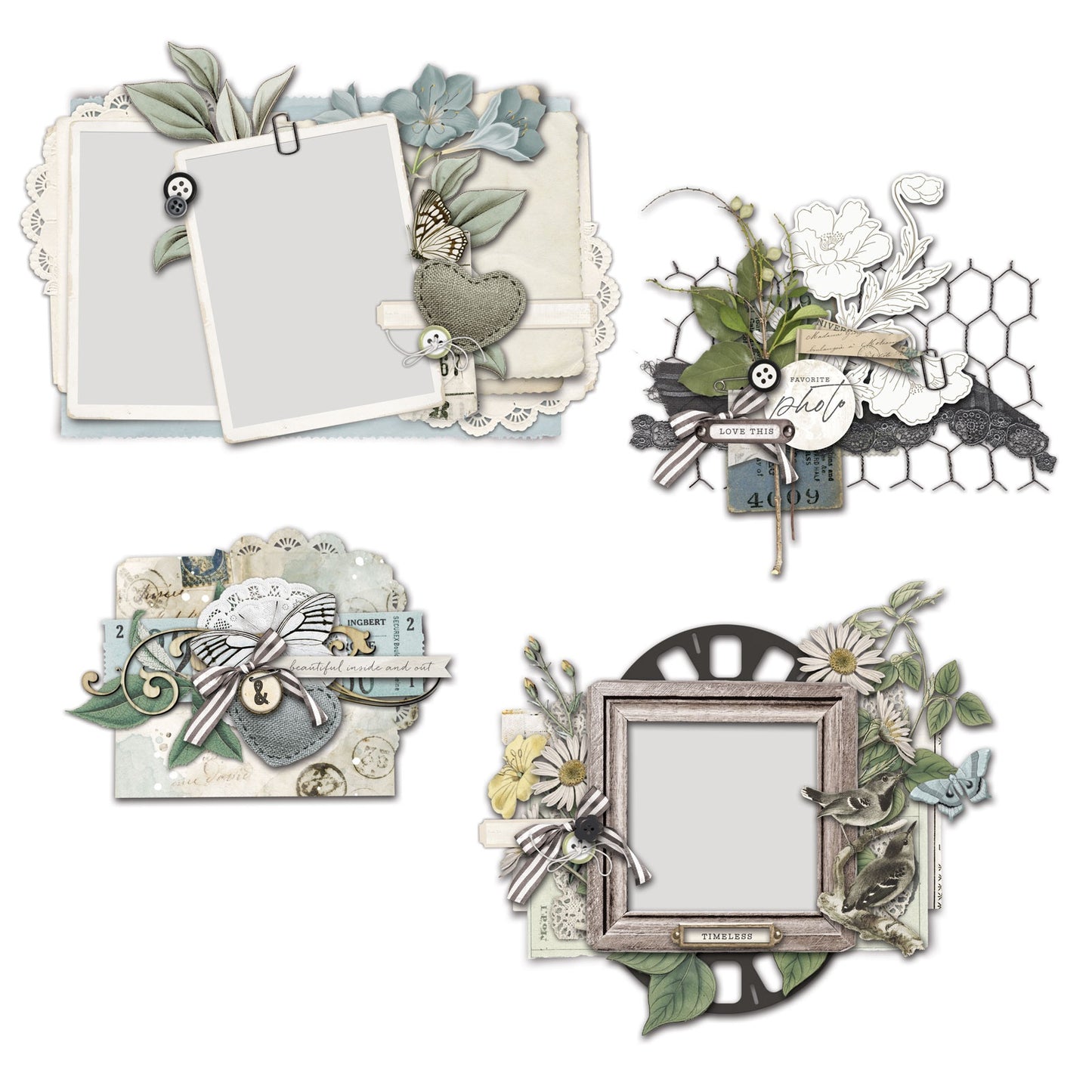 49 And Market Vintage Artistry Moonlit Garden Cluster Kit