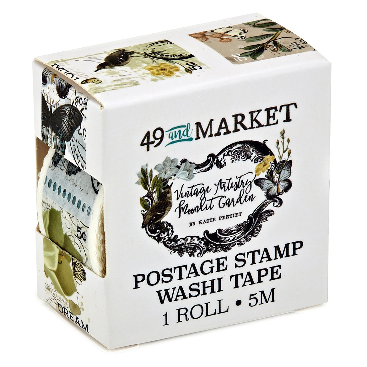 49 And Market Vintage Artistry Moonlit Garden Washi Tape - Postage