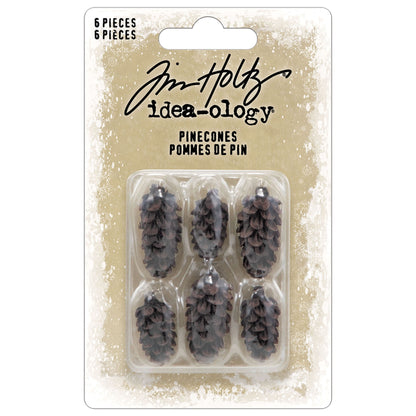 Idea-ology Tim Holtz Pinecones - 6 Pcs