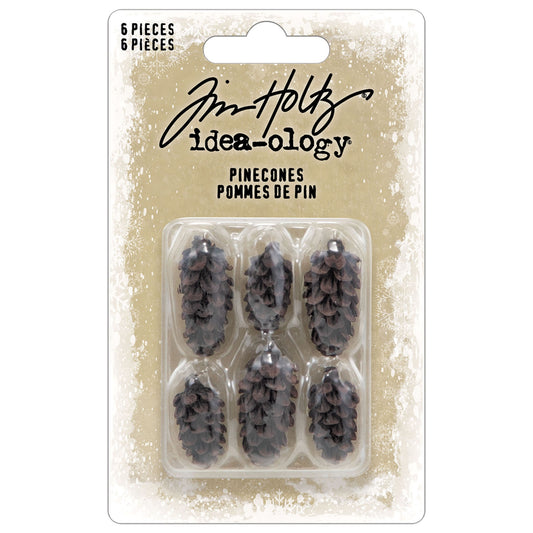 Idea-ology Tim Holtz Pinecones - 6 Pcs