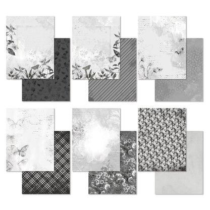 49 And Market Color Swatch: Charcoal Collection Pack 6"X8"