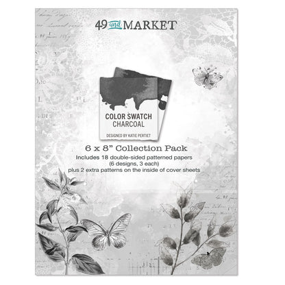 49 And Market Color Swatch: Charcoal Collection Pack 6"X8"
