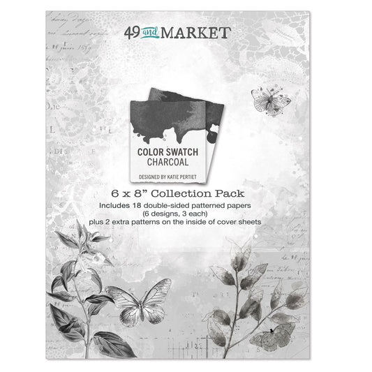 49 And Market Color Swatch: Charcoal Collection Pack 6"X8"