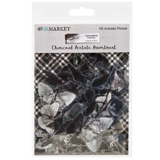 49 And Market Color Swatch: Charcoal Acetate Assortment - 58 Pcs