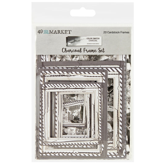 49 And Market Color Swatch: Charcoal Frame Set - 20 Pcs