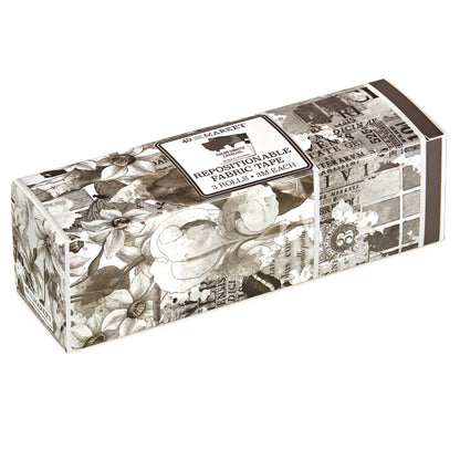 49 And Market Color Swatch: Charcoal Fabric Tape Assortment - 3 Rolls