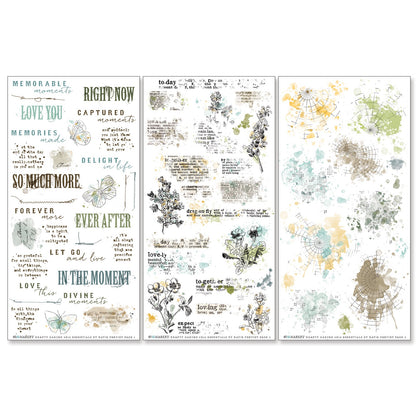 49 And Market  Krafty Garden Rub-On Transfer Set - Essentials