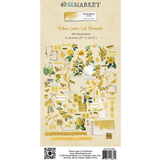 49 And Market Color Swatch: Ochre Laser Cut Outs - Elements