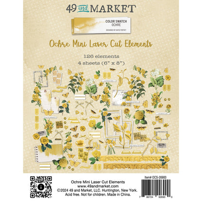 49 And Market Color Swatch: Ochre Mini Laser Cut Outs - Elements