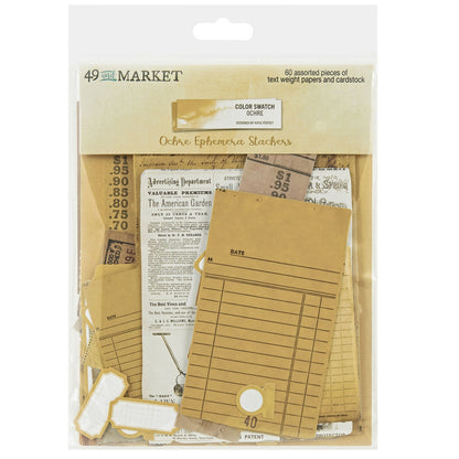 49 And Market Color Swatch: Ochre Ephemera Stackers - 60 Pcs