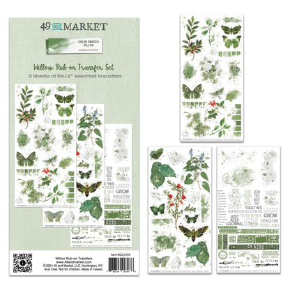 49 And Market Color Swatch: Willow Rub-On Transfer Set