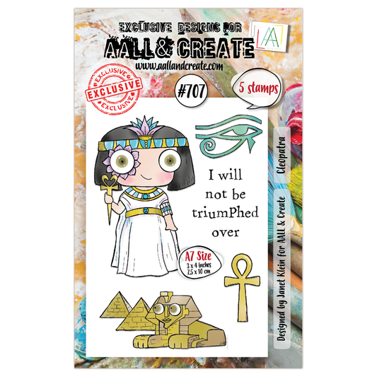 #707 - A7 Clear Stamp Set - Cleopatra