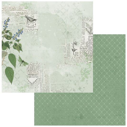 49 And Market Color Swatch: Willow Double - Sided Cardstock 12"X12" - #1
