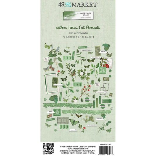 49 And Market Color Swatch: Willow Laser Cut Outs - Elements