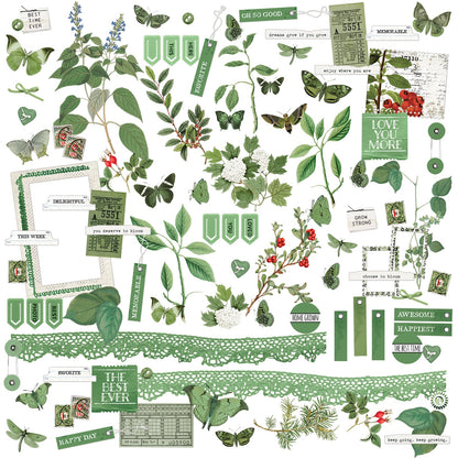 49 And Market Color Swatch: Willow Laser Cut Outs - Elements