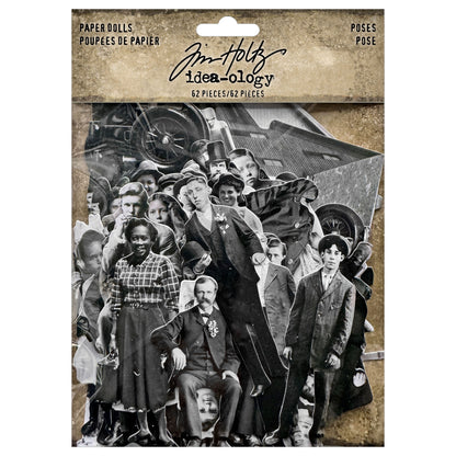 Idea-ology Tim Holtz Paper Doll Poses-62 Pieces