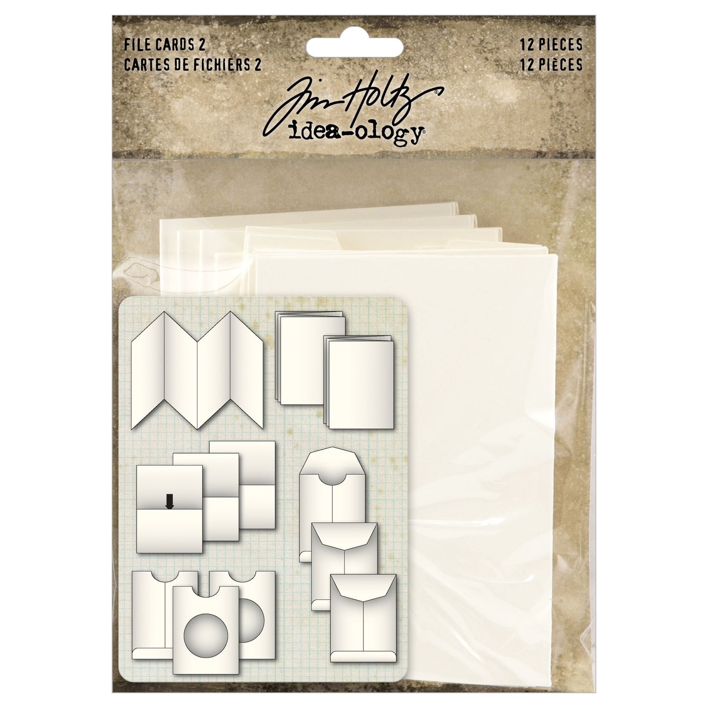 Idea-ology Tim Holtz File Cards 2 - 12 Pieces