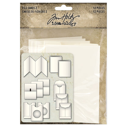 Idea-ology Tim Holtz File Cards 2 - 12 Pieces