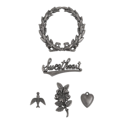 Idea-ology Tim Holtz Adornments Sweetheart-5 Pieces