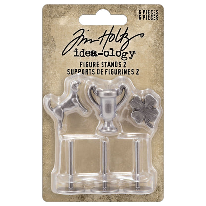 Idea-ology Tim Holtz Figure Stands 2 - 3 Charms