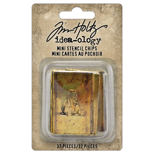 Idea-ology Tim Holtz Stencil Chips Mini-35 Pieces
