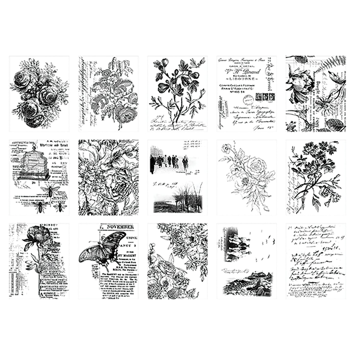 Idea-ology Tim Holtz Collage Paper Serendipity-30 Pieces