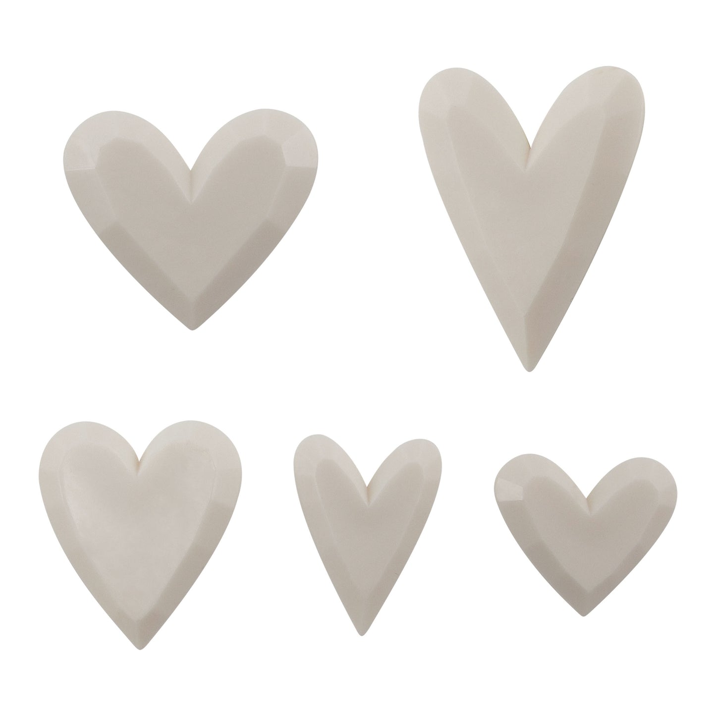 Idea-ology Tim Holtz Salvaged Hearts-5 Pieces