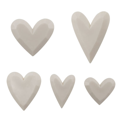 Idea-ology Tim Holtz Salvaged Hearts-5 Pieces