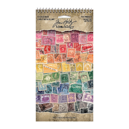 Idea-ology Tim Holtz Sticker Book Postmarked - 288 Pcs