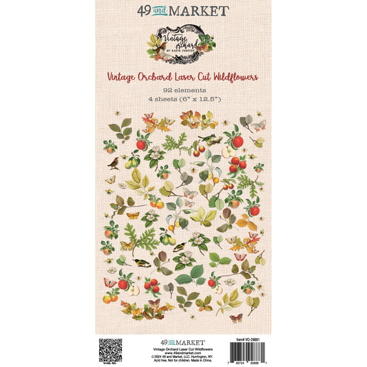 49 And Market Vintage Orchard Wildflower Laser Cut Outs