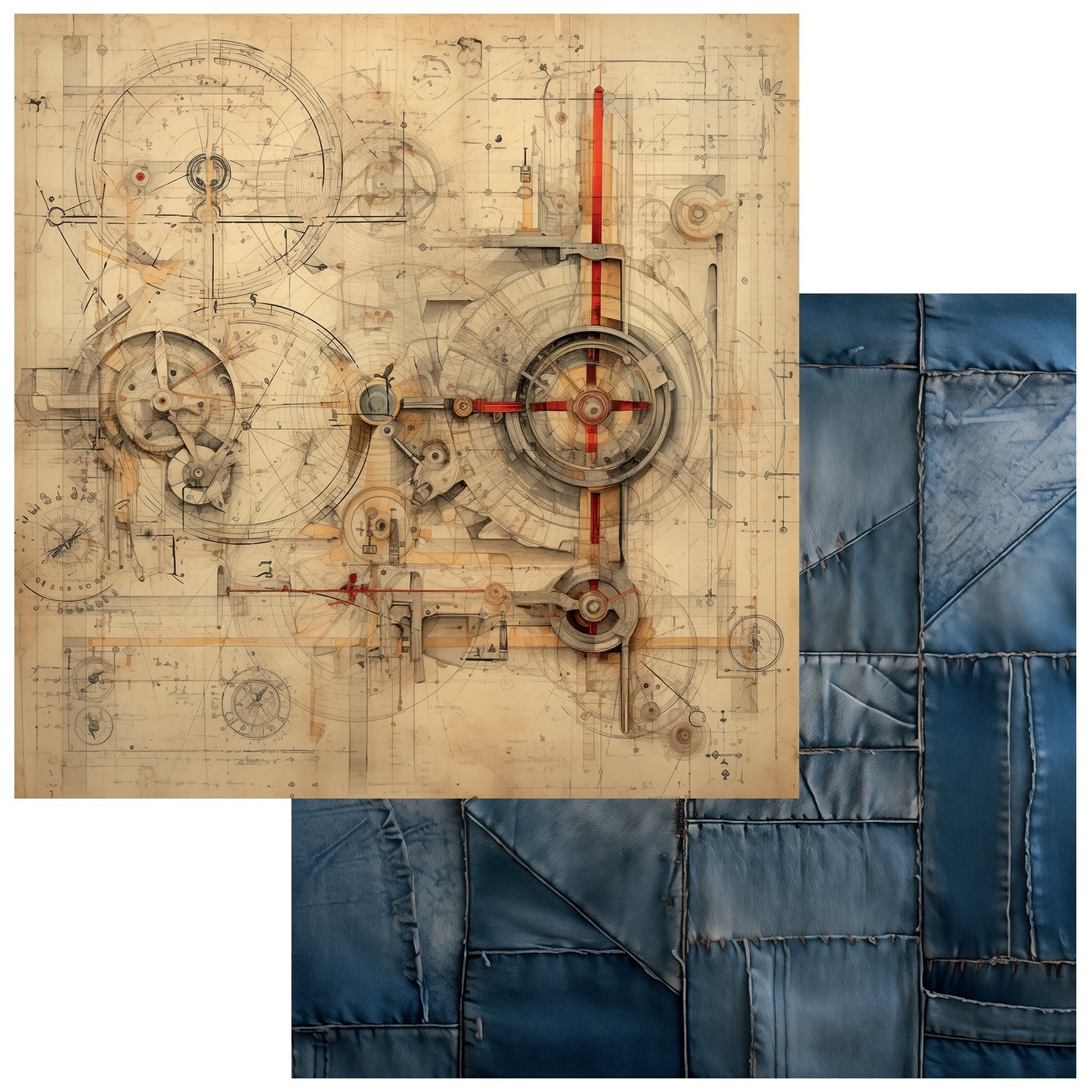 Rust And Revs Double-Sided Cardstock 12"X12"-Discovery