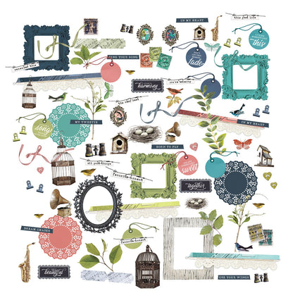 49 And Market Birdsong Laser Cut Outs - Elements