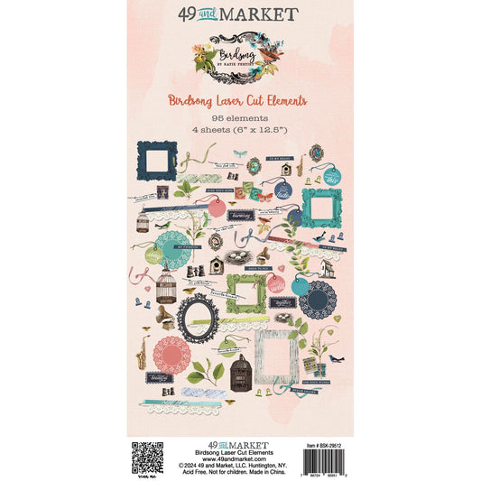 49 And Market Birdsong Laser Cut Outs - Elements