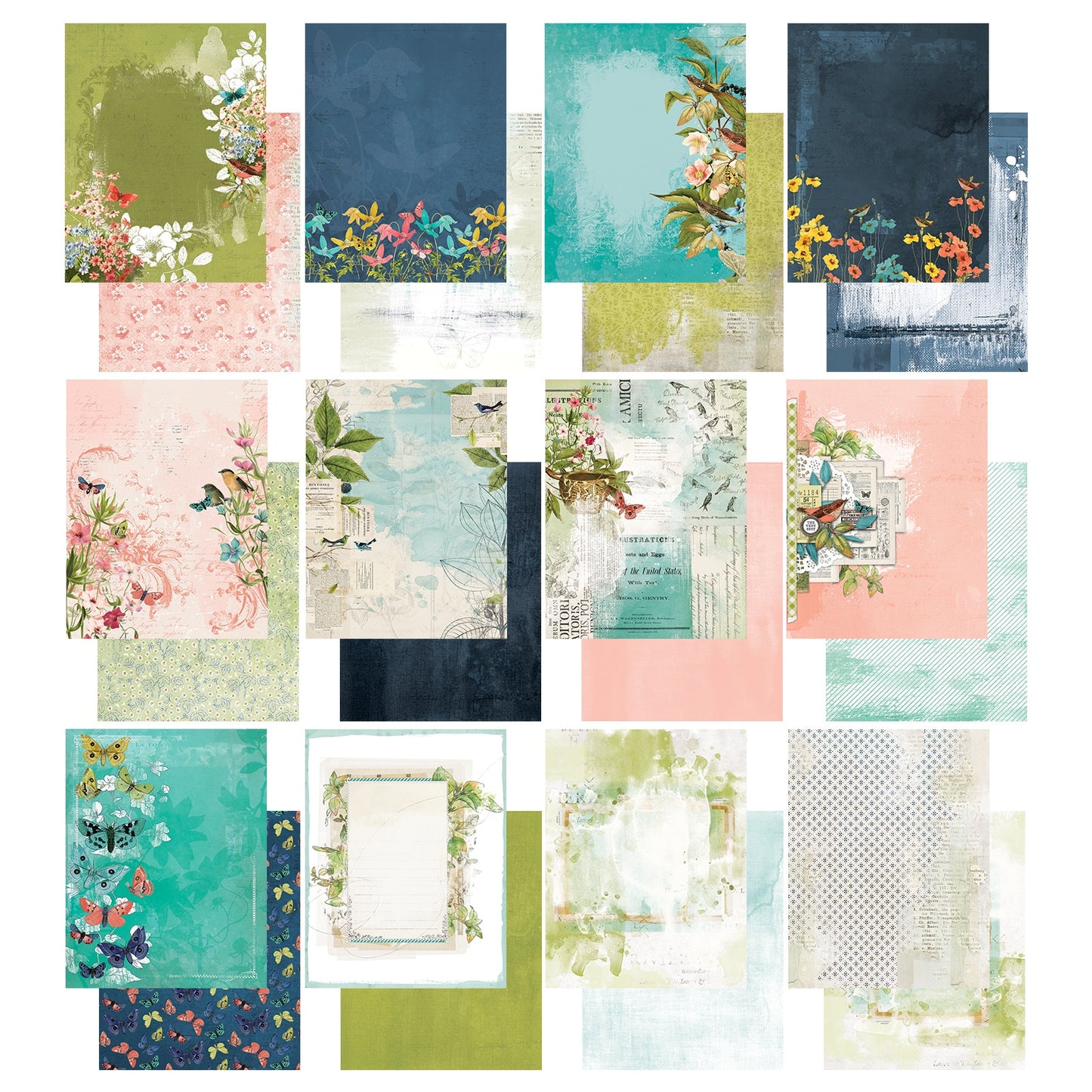49 And Market Birdsong Collection Pack 6"X8"