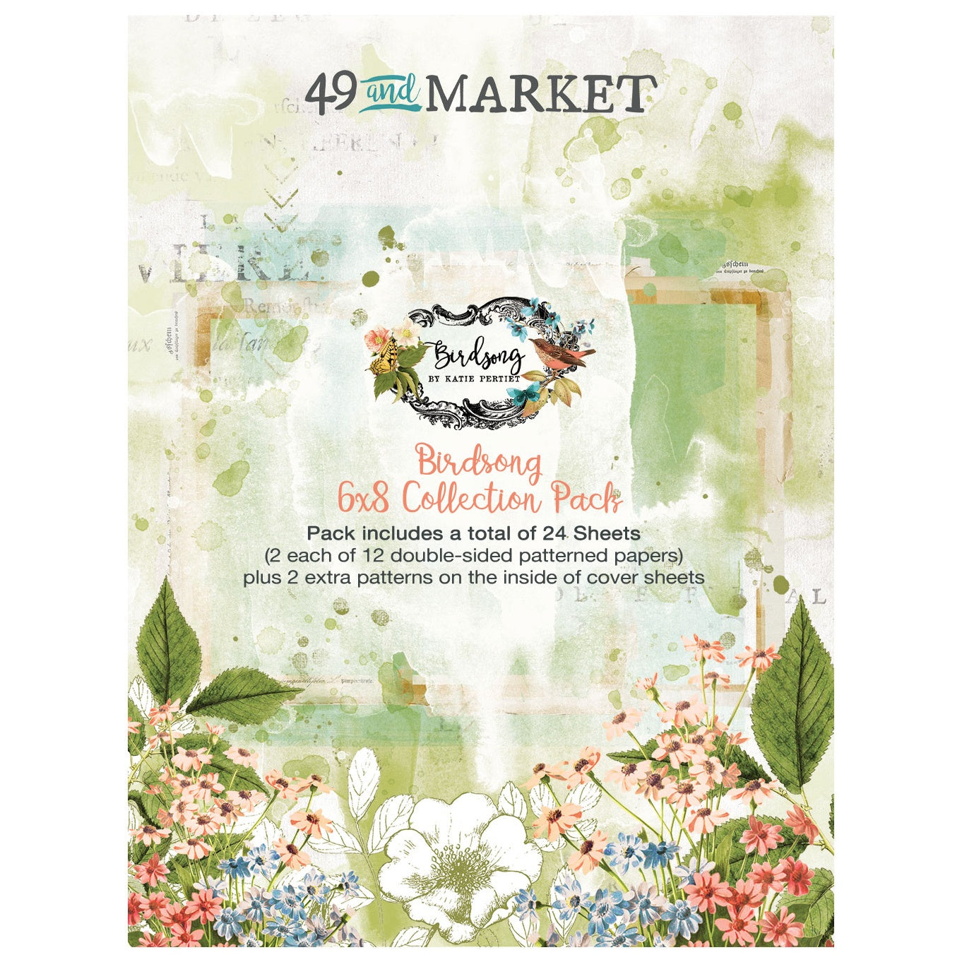 49 And Market Birdsong Collection Pack 6"X8"