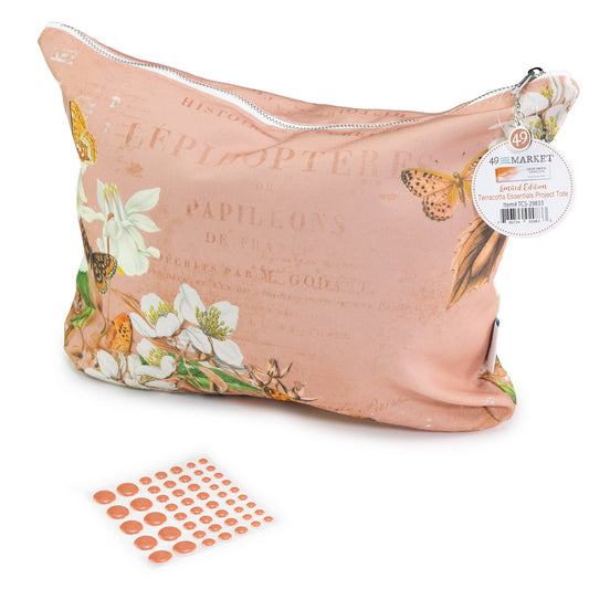 49 And Market Color Swatch: Terracotta Essentials Project Tote with Enamel Dots