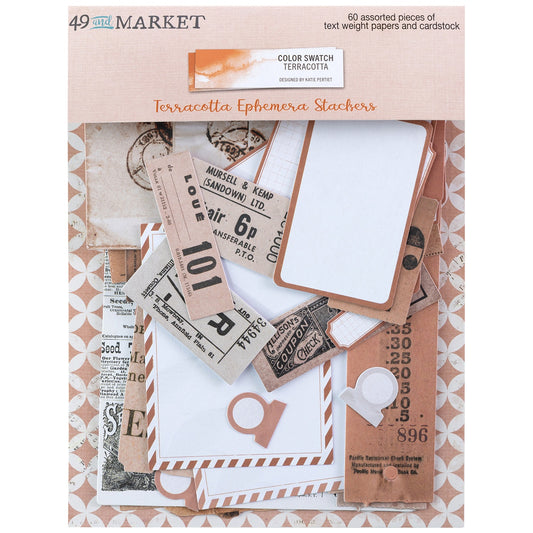 49 And Market Color Swatch: Terracotta Ephemera Stackers