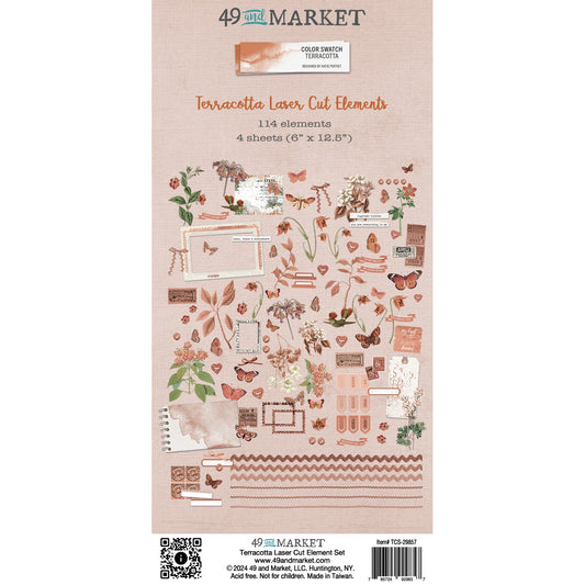 49 And Market Color Swatch: Terracotta Laser Cut Outs - Elements