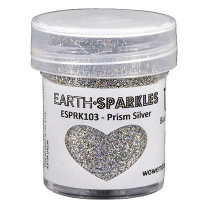 WOW! Embossing Earth Sparkles Glitter 15ml - Prism Silver