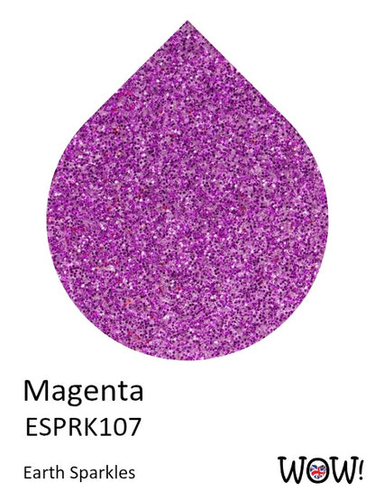 WOW! Embossing Earth Sparkles Glitter 15ml - Magenta