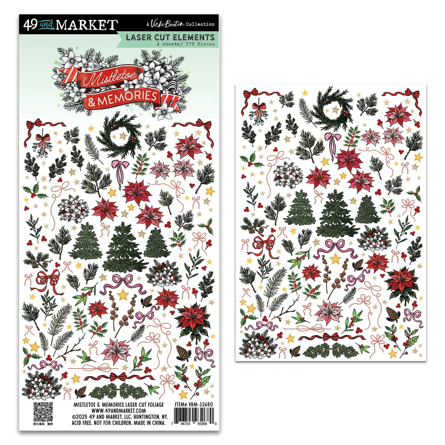49 And Market Mistletoe And Memories Laser Cut Outs - Foliage