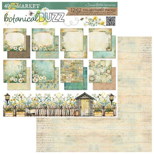 49 And Market Botanical Buzz Collection Pack 12"X12"