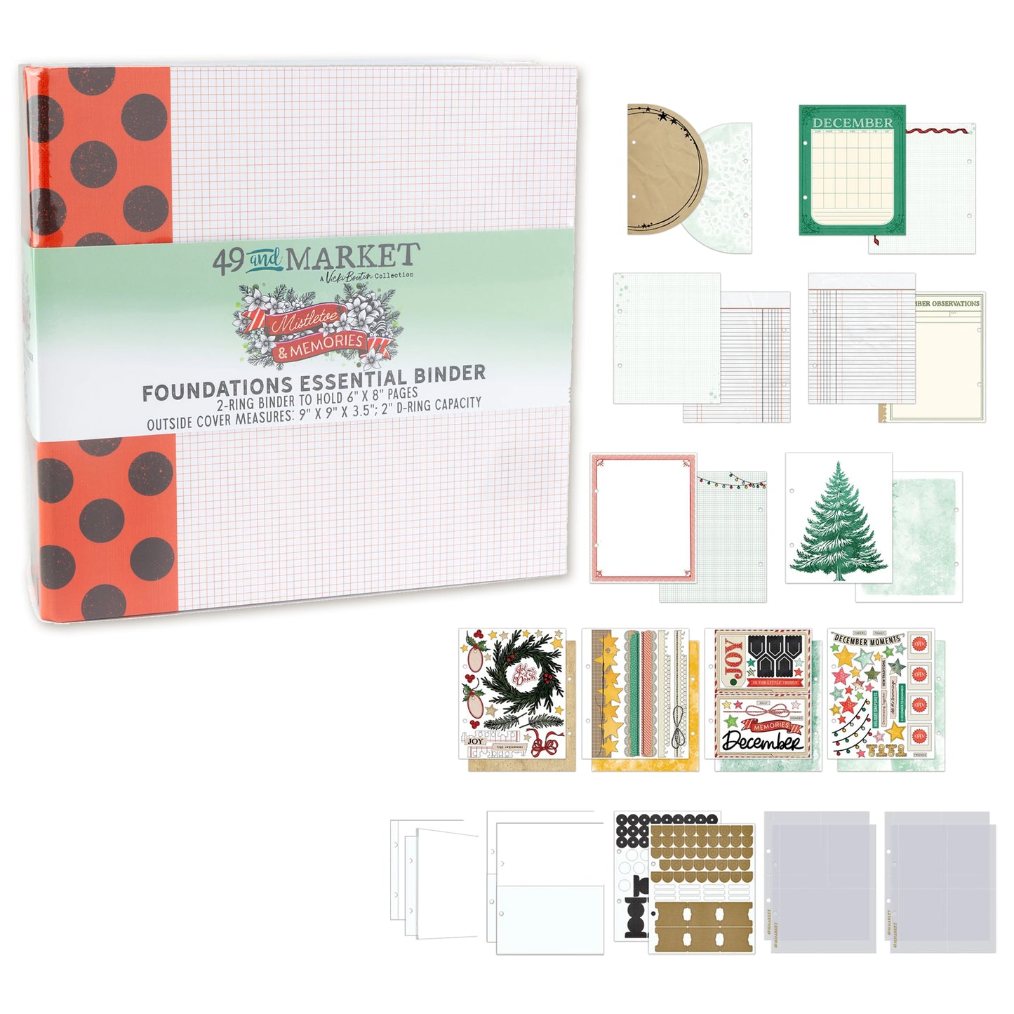 49 And Market Mistletoe And Memories Binder Album Kit