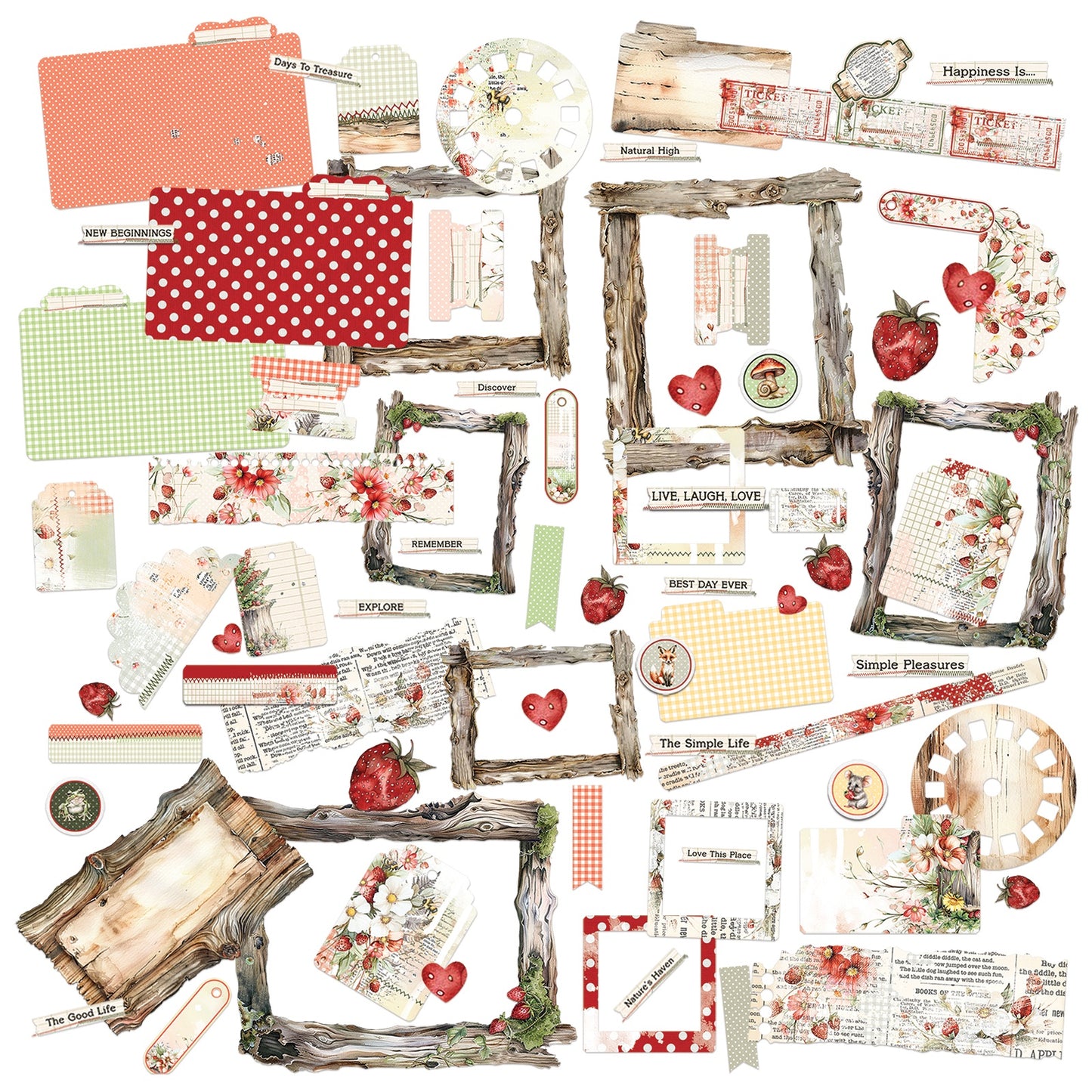 49 And Market Nature's Haven Die-Cuts - Elements