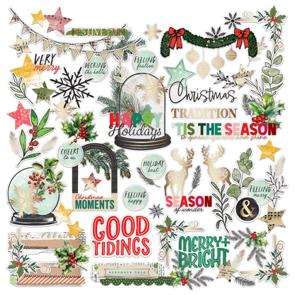 49 And Marketing Mistletoe And Memories Die-Cuts - Foiled