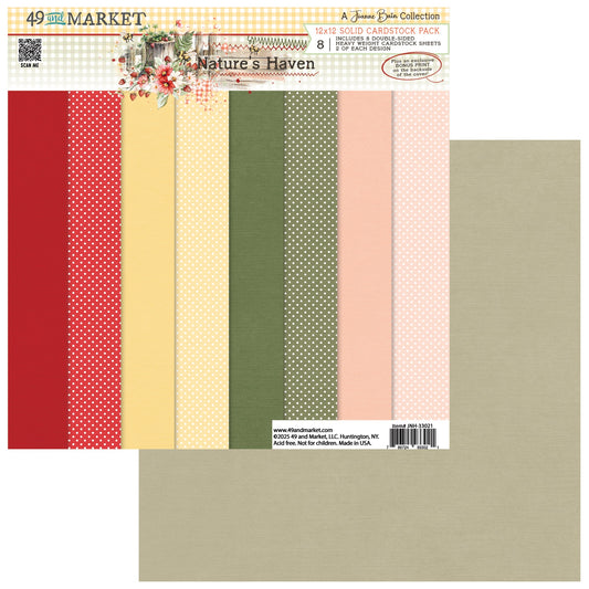 49 And Market Nature's Haven Solids Collection Pack 12"X12"